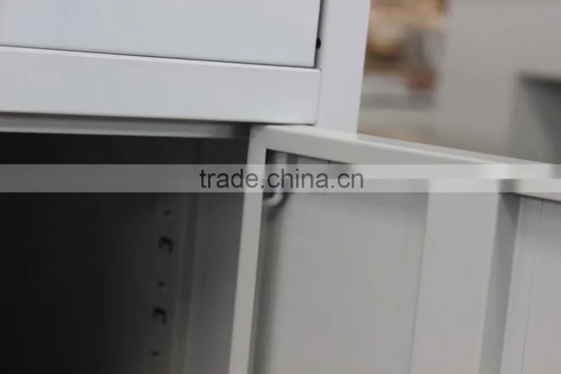 High quality cheap stainless steel double sided office desk with drawers