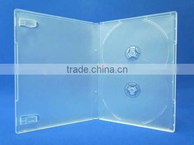 black color 14MM multi 4 dvd case with 4 pieces disc case