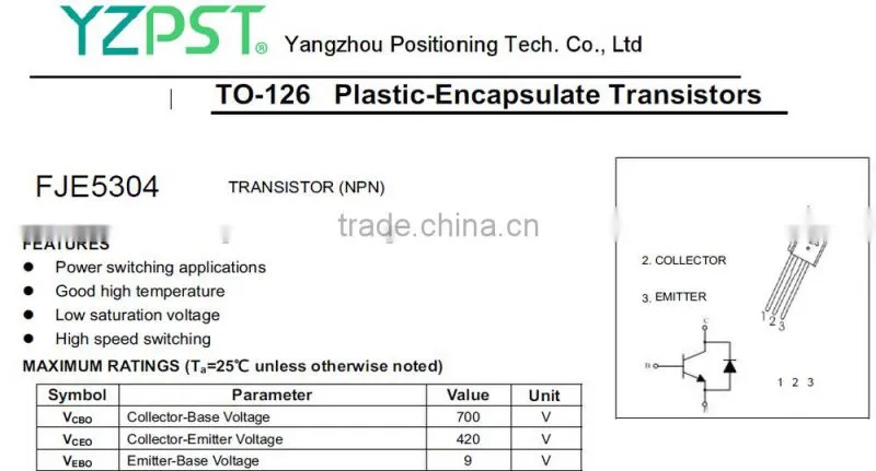 TO-126 equivalent ups transistors