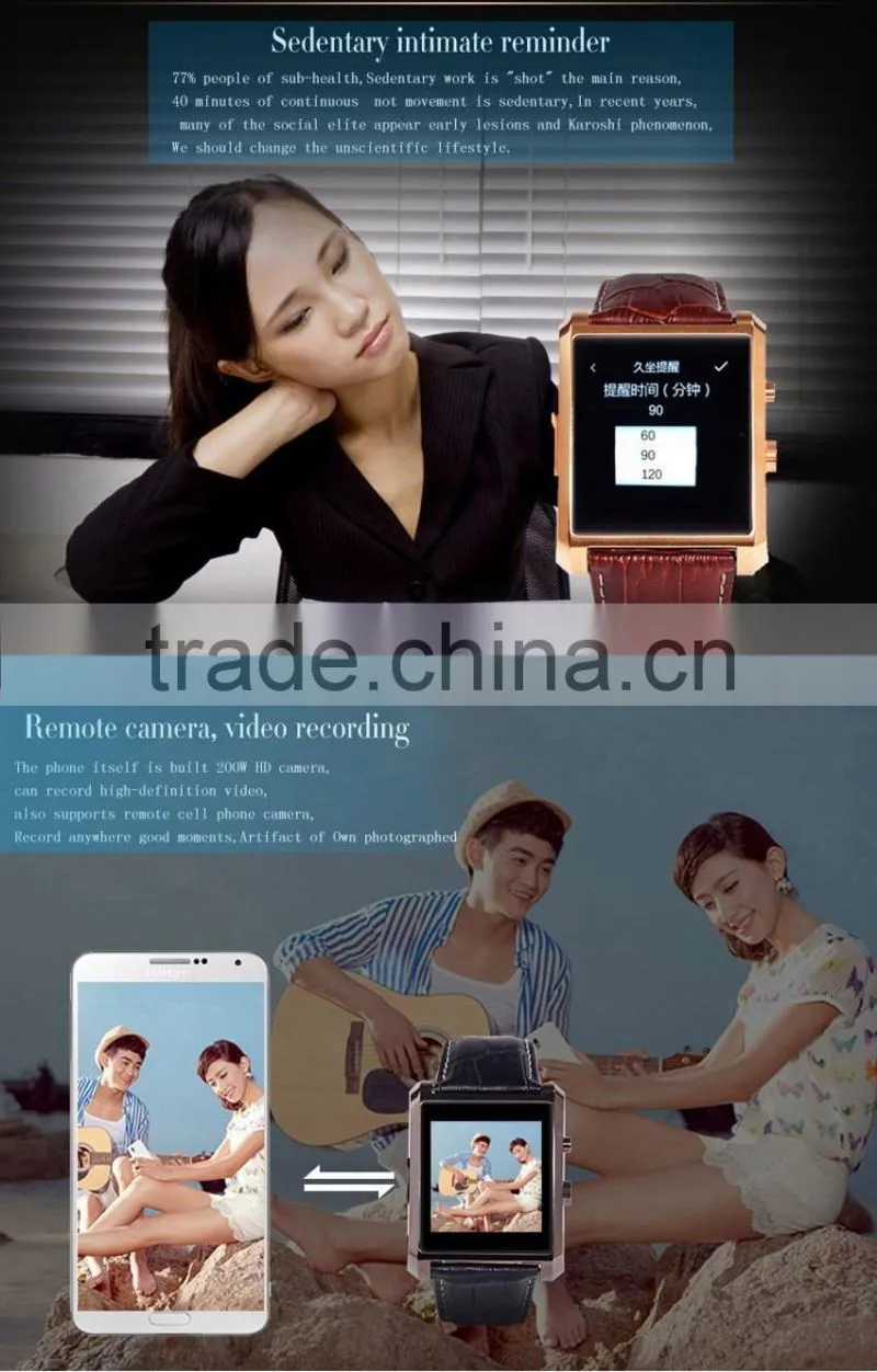 Hot Bluetooth wrist smart watch for IOS android phone with camera sync message phone call for Iphone and Android smart phone