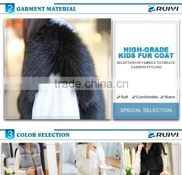 simple design luxury ladies clothes imitation fur winter vest