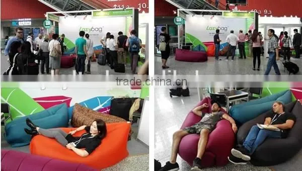 best selling premium nylon banana sleeping bag fabric beach sofa sunbathing fabric inflatable air sofa