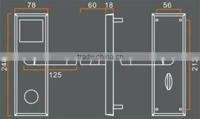 Stainless Steel Hotel lock system