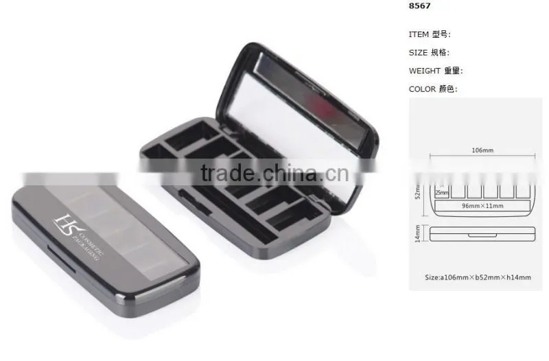Wholesale 6 color empty high end eyeshadow palette
