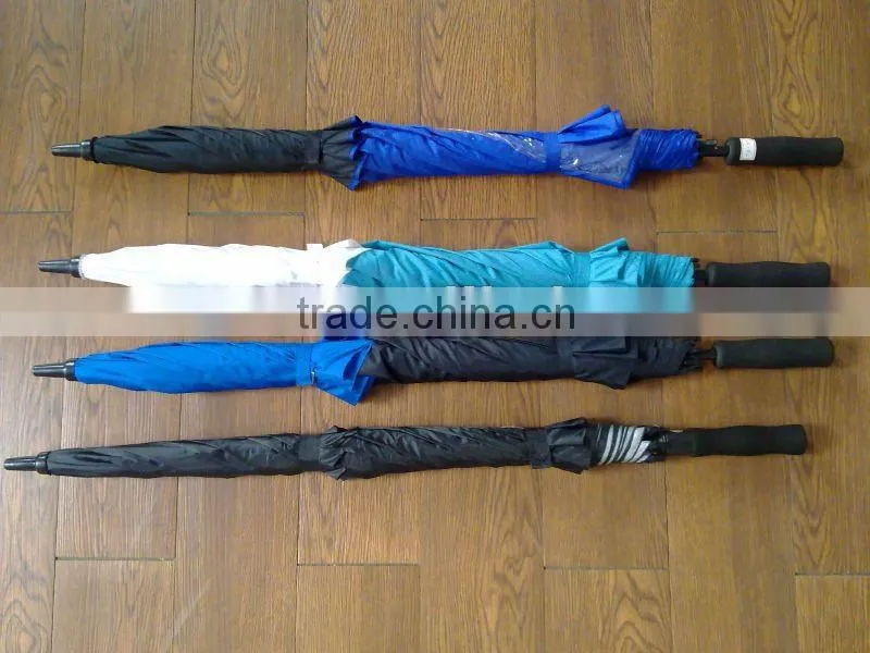 Durable promotional fiberglass windproof golf umbrella