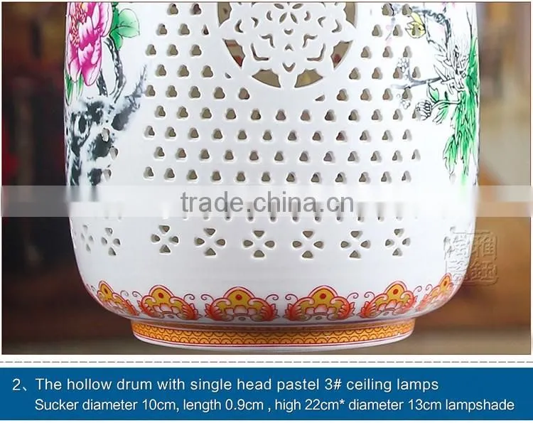 Vintage Ancient Pendant Light Porcelain ChandelierJingdezhen Handpainted Ceramic Party Loft Coffee Bar Restaurant Kitchen Lights