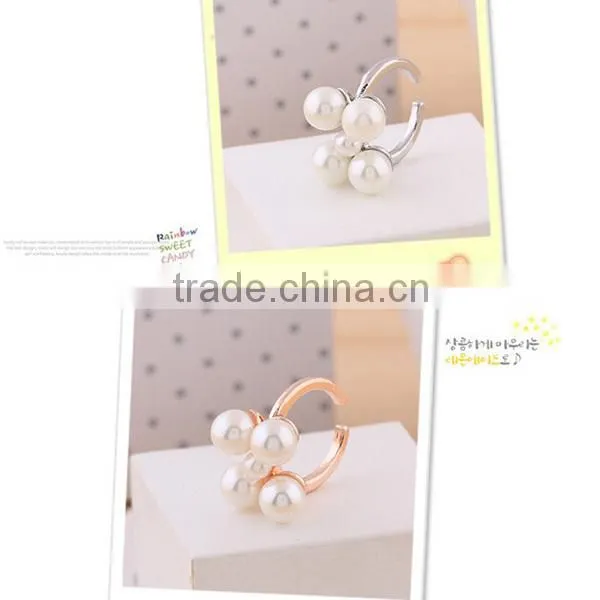gold silver color pearl style photo jewelry finger rings