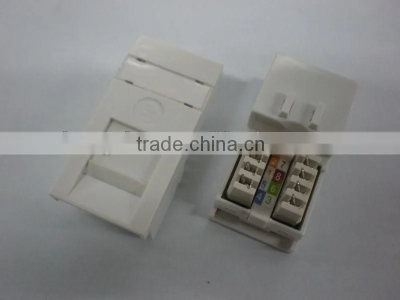 UK 86*86mm RJ45 1 port wall mount Face plate