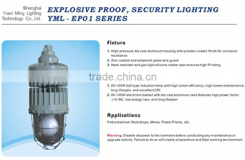 Induction bulkhead lamp explosive proof explosive proof lamp induction