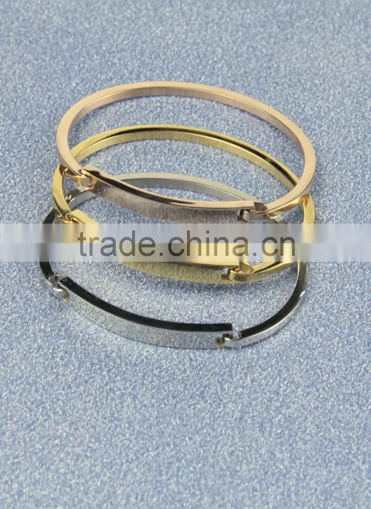 Trendy bracelet 2015 metal bracelet gold bracelets & bangles gold plated bangles