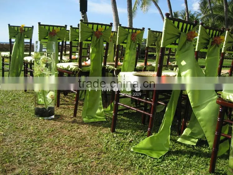 Wedding Chair Bow Tie Satin Chair Sash for Banquet