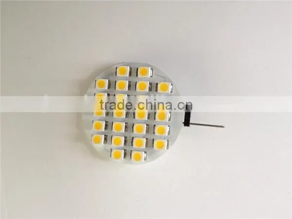 Round Shape 100lm G4 Side Pin 24SMD 1.2W 3528 24V CE RoHS Approved