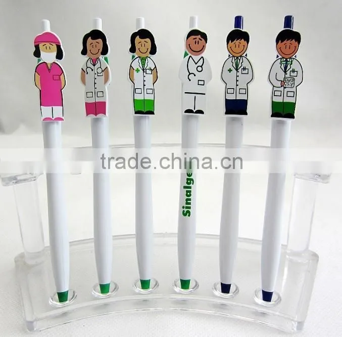 V-GF019 Plastic doctor shaped ball pen