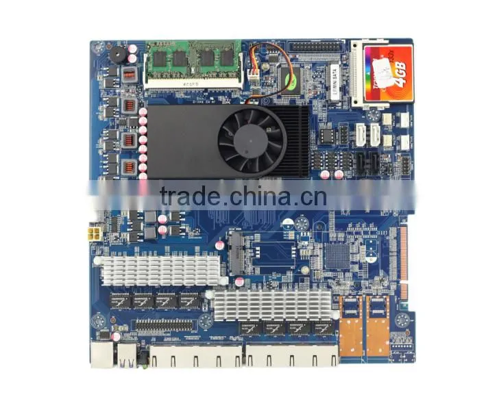Intel C1037U 8 LAN network security firewall motherboard