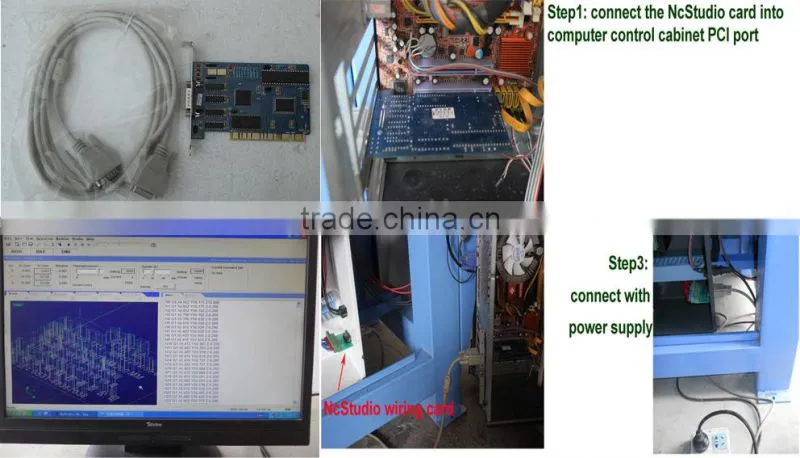 2 Heads Advertising CNC Router Machine with 2 Rotary Axis 1212 Model
