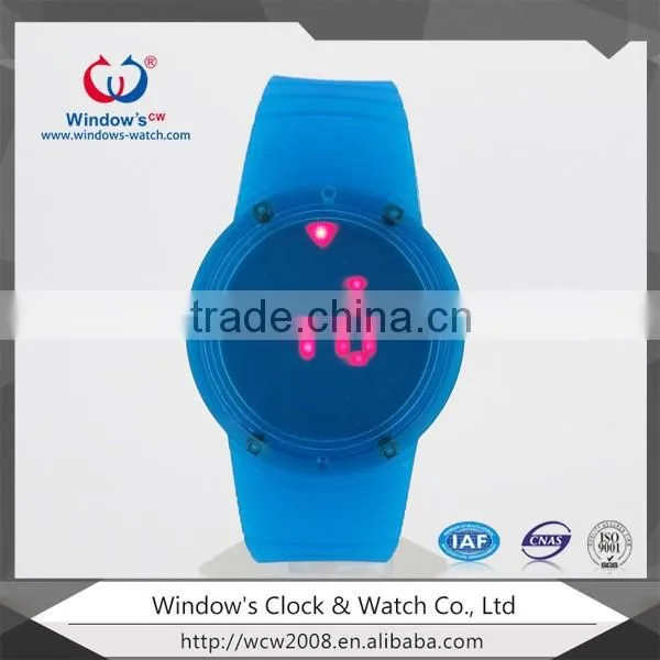 LED multi-color watch touch screen waterproof watch