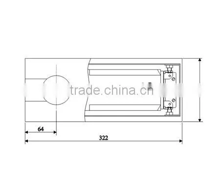 glass door floor springs