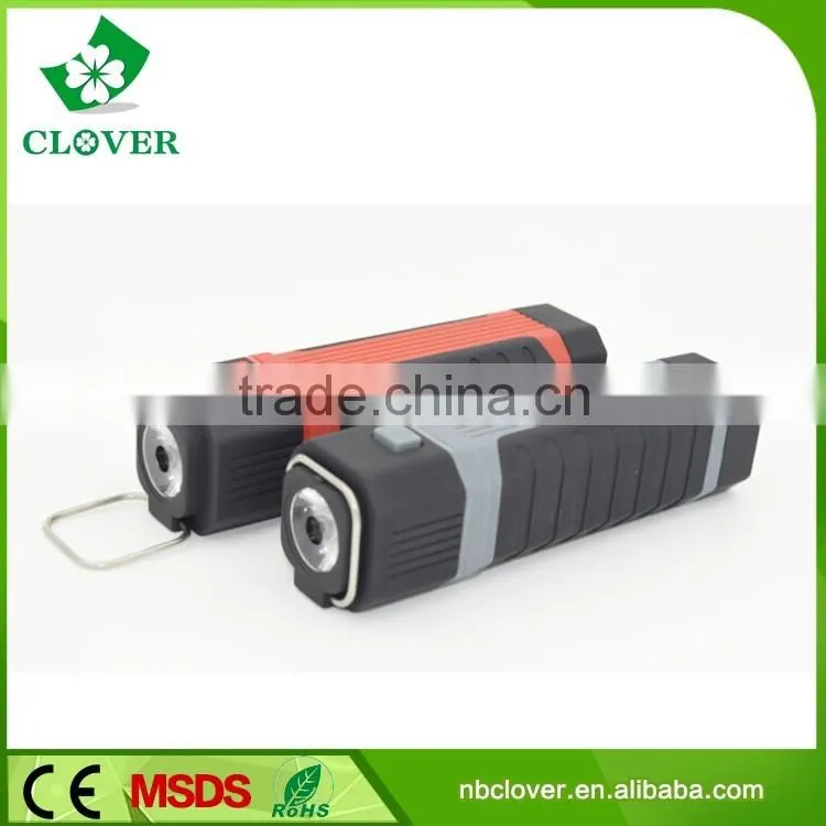 ABS with rubber material flashlight torch led portable work light
