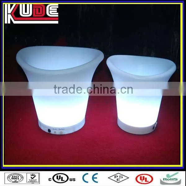 led plastic ice bucket/led fruit bucket