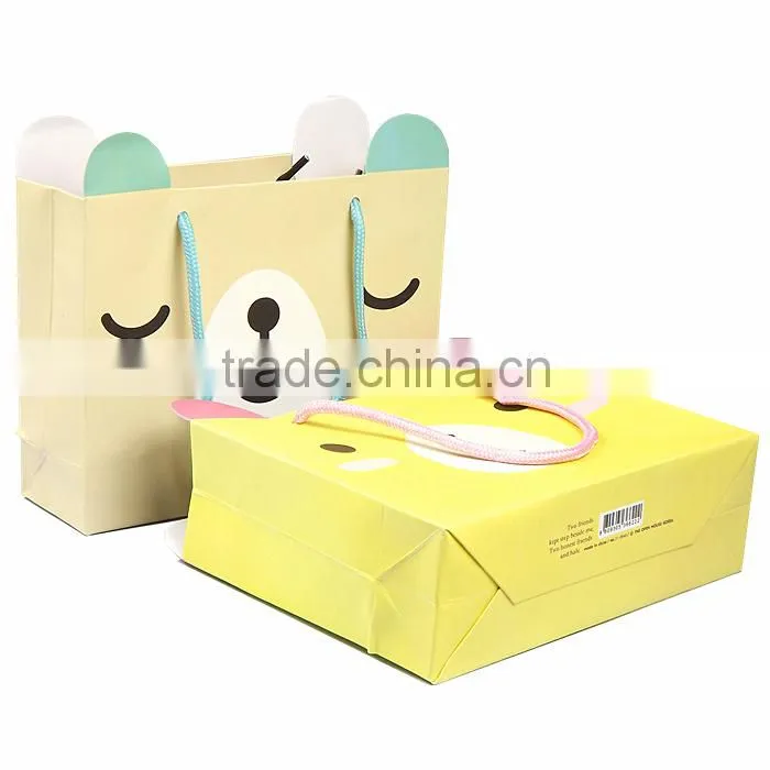 Cute Bear Face 2 Sides Mini Paper Bag