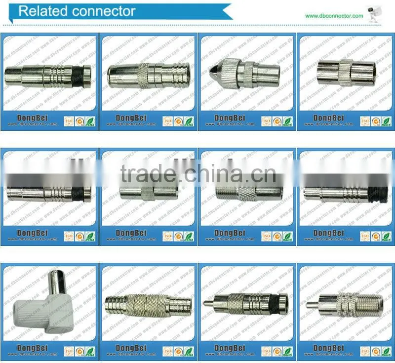 Popular pal male tv jack compression pal connectors