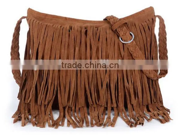Tassel Fringe Handmade Leather Purse