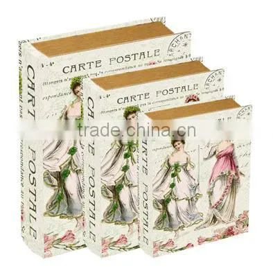 New York Vintage Magnetic Cardboard Faux Book Gift Box