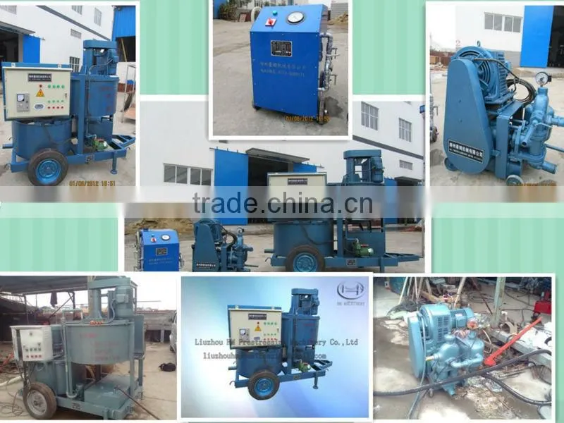 High speed agitator continuous grouting trolley system
