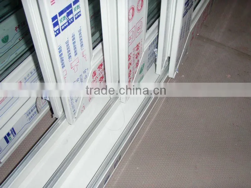 three tracks upvc sliding window