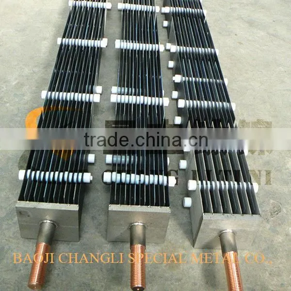titanium electrode for disinfection for swimming pool water