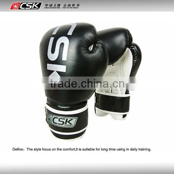 Synthetic leahter cheap training boxing gloves