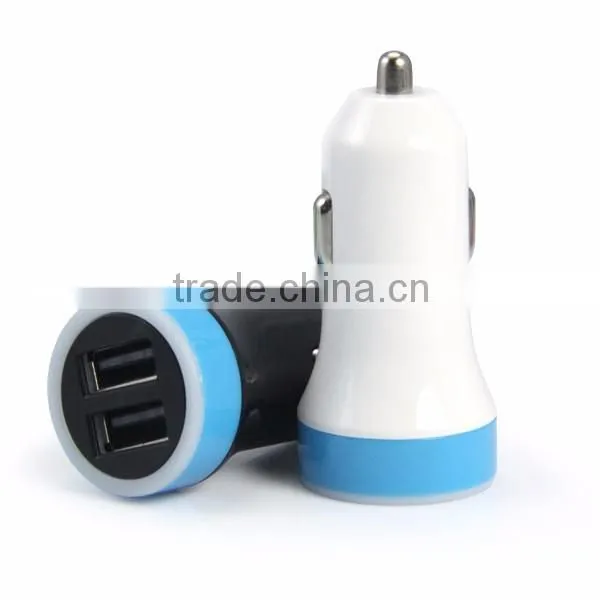 Good quality ABS material dc 12v-24v input car charger