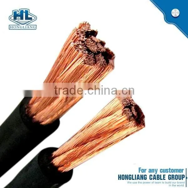 Flexible Copper conductor rubber insulation and jacket electric Welding Cable