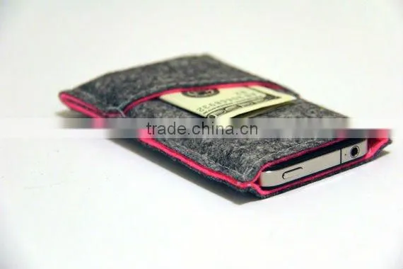 Designer felt pouch for apple iphone4/4s/5
