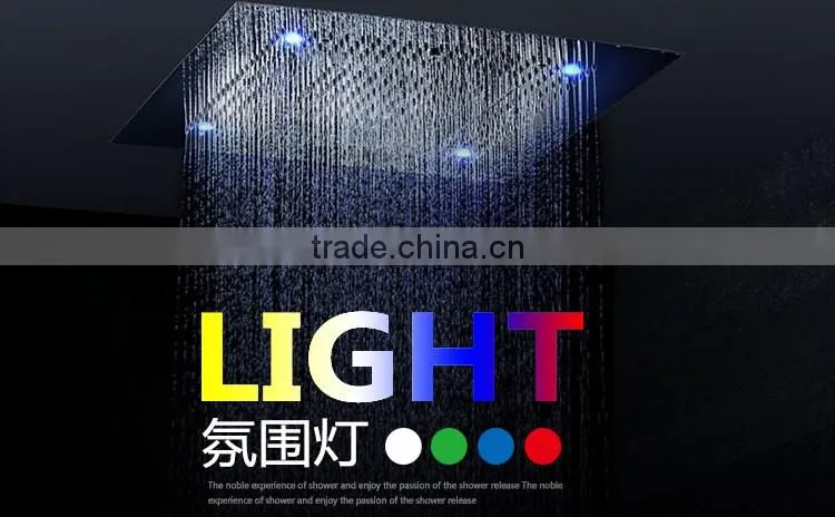 LABRAZE LE800600 shower panel with LED light and cold and hot water faucet