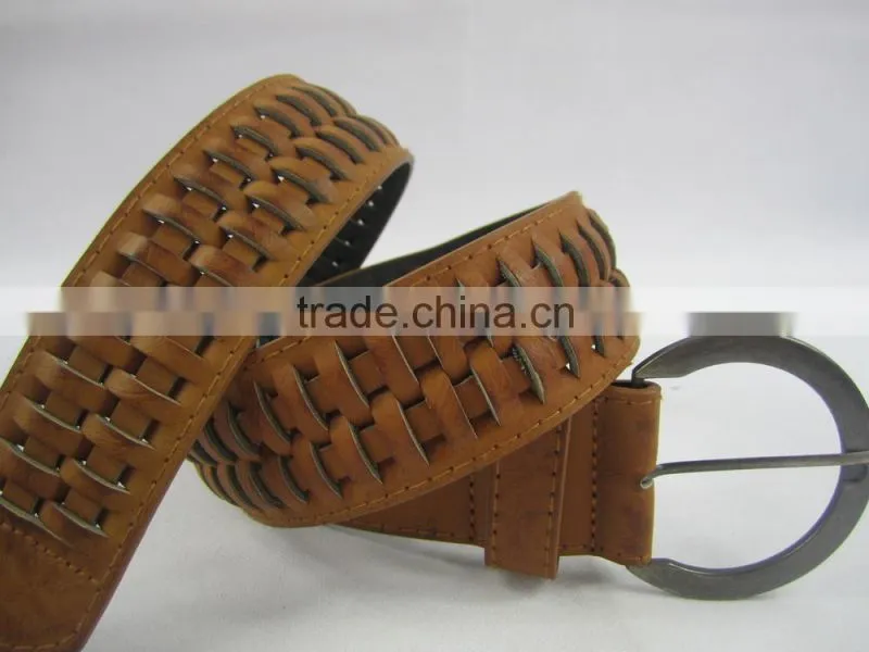 PU Knitted belts men knit belt