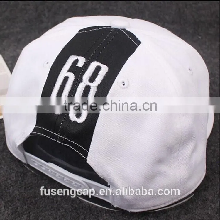 Cheap Plain Two Tone Snapback Cap Oem Flat Brim Snapback 3d Custom Embroidery