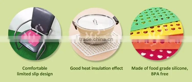 Household Non Stick Pot Holder Silicone Mat
