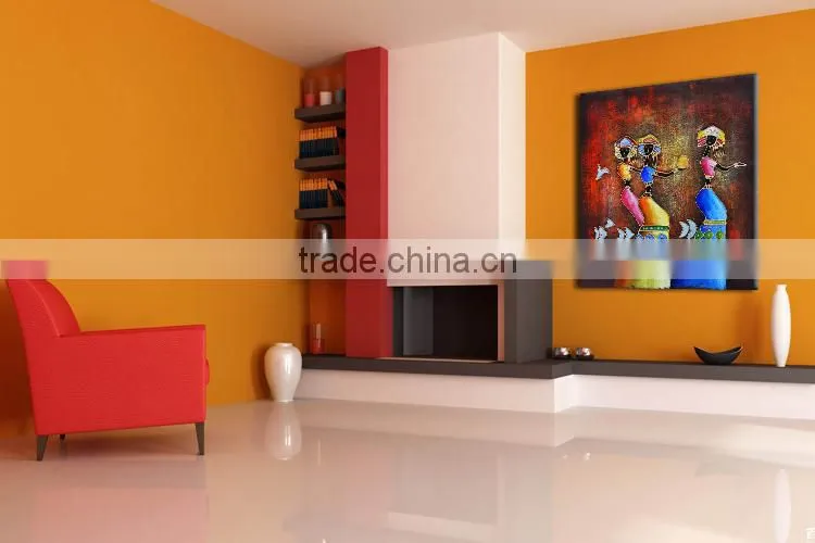 Beautiful Lady Figure Decorative Black African Painting