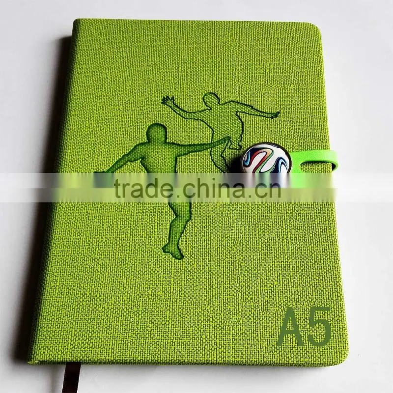 custom a5 size perfect bound soft cover PU leather note book Pocket PU notebook