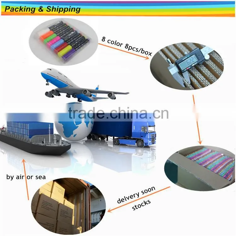 hot selling colorful marker for all non-porous surfaces shoe marker