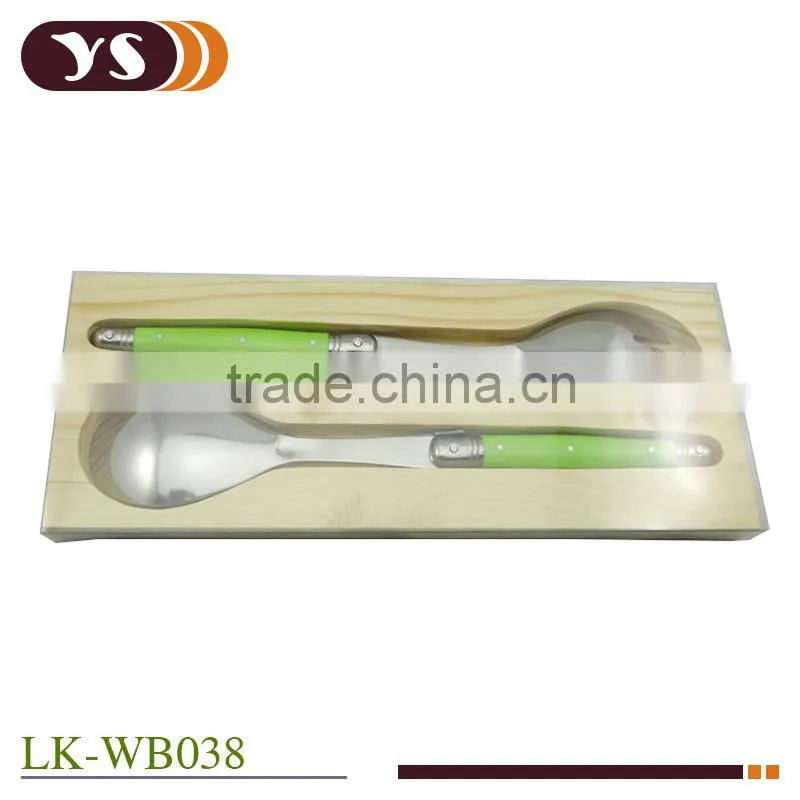 2pcs laguiole salad tools set