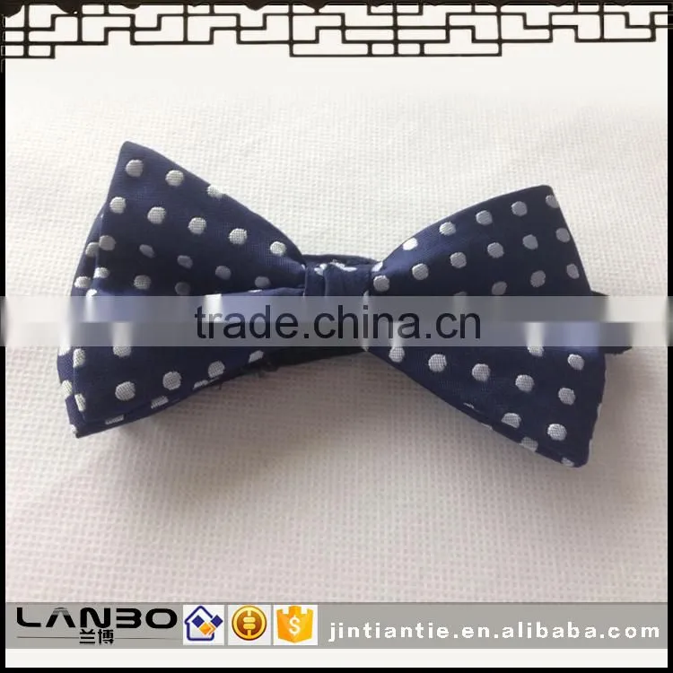 cheap wholesale mens polyester jacquard bow tie for school boys