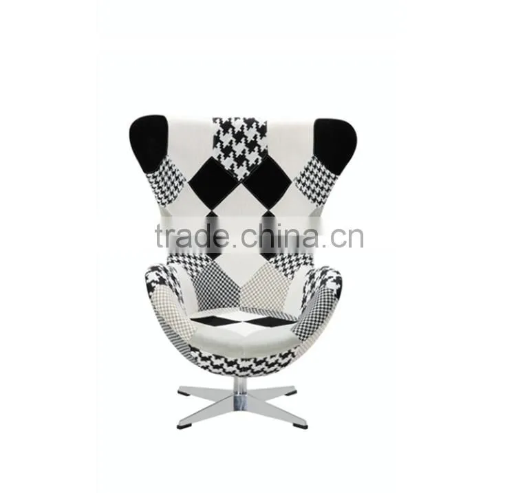 Patchwork cheap egg chair waiting room chairs