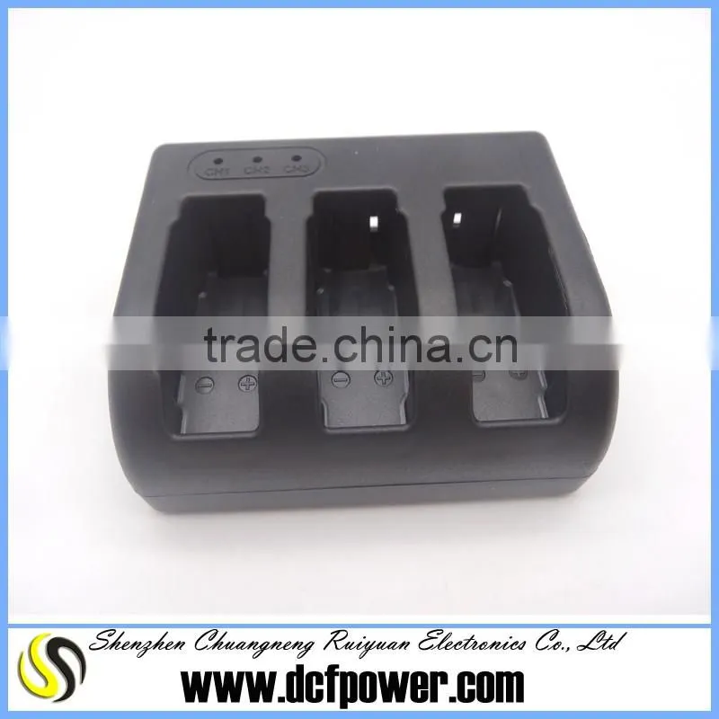 New arrival GO pro 5 Charger 3 Channel Charger camera Accessories for sale