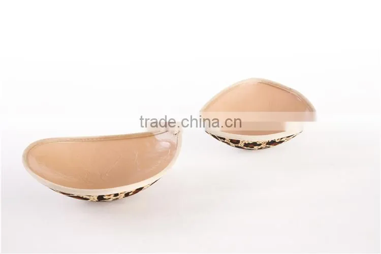 Latest design strapless sexy leopard cloth silicone bra