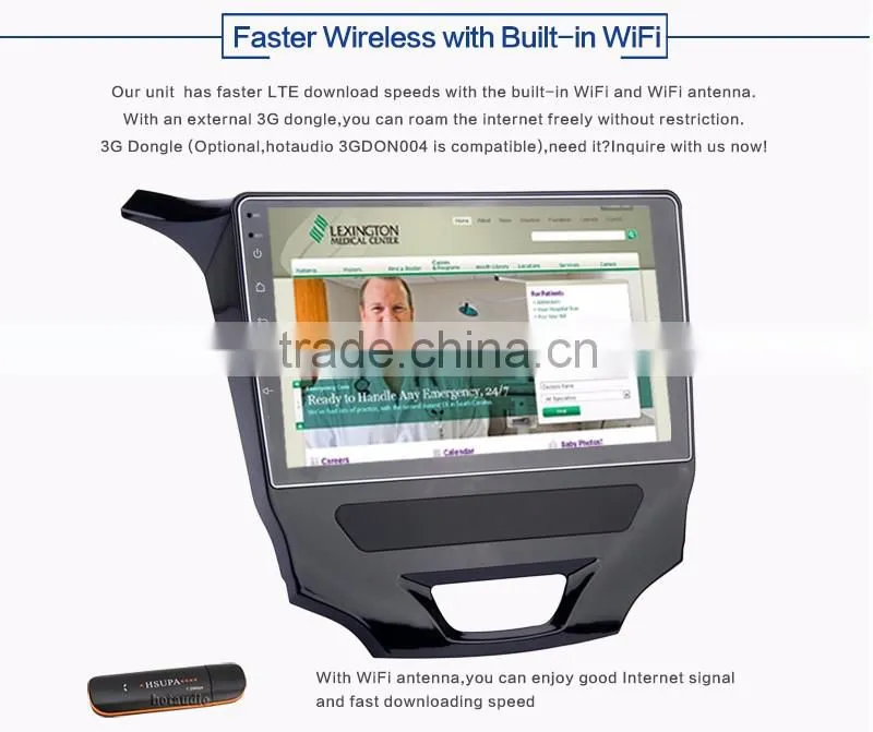 9 Inch 2 din 1.6GHz Android 16 GB car gps dvd player with Capacitive Multi touch Screen for Chevrolet Cruze 2015