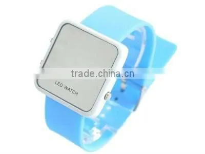 colorful fashion silicone led watches