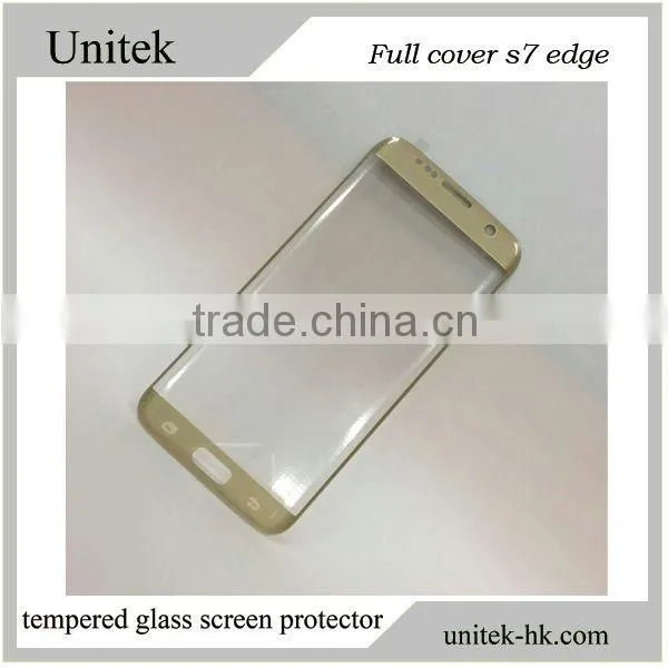 2016 New !0.33mm 9H asahi tempered glass screen protector glass tempered screen protector for Samsung s7edge