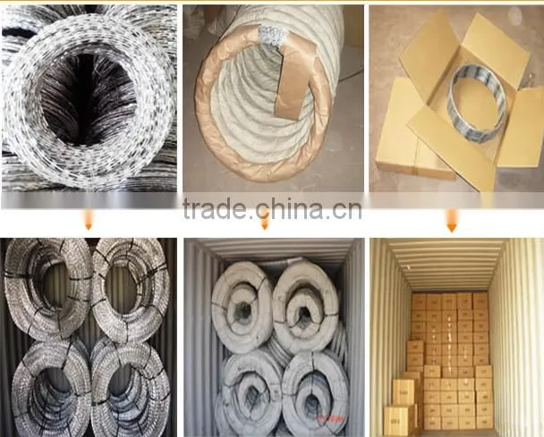 Antique Barbed Wire for sale/Metal Razor Barbed/concertina razor barbed wire with pallet